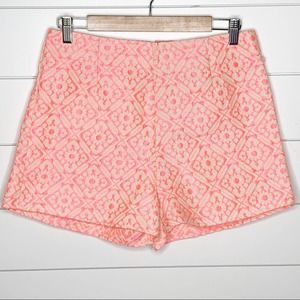 Christian Caliendo Jacquard Shorts Pink Size Large